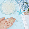 200Pcs 2 Styles Electroplate Transparent Acrylic Beads MACR-SP0002-29-3