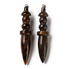 Natural Tiger Eye Big Pendants G-H338-03P-04-1