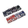 Flower Pattern Cotton Cloth Wallets AJEW-N003-07-1