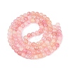 Baking Paint Crackle Glass Beads Strands GLAA-Q106-03A-22-2