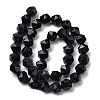 Synthetic Blue Goldstone Beads Strands G-Z119-A24-03-4