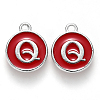 Platinum Plated Alloy Enamel Charms LS-ENAM-S118-03Q-P-1