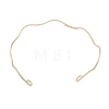 Brass Textured Wavy Open Cuff Bangle Making KK-U020-16G-3