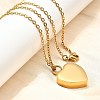 304 Stainless Steel Heart Cinerary Casket Pendant Necklaces NJEW-V002-02G-3