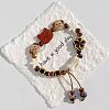 Handmade Porcelain Beaded Charm Bracelets FS-WG45621-03-1