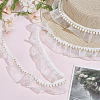 5 Yards Polyester Lace Ribbons OCOR-GF0006-14B-02-4