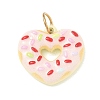 Valentine's Day 304 Stainless Steel Enamel Pendants SA-CBA08A6-07B-G-1