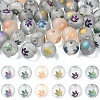 60Pcs 6 Colors Autumn Theme Electroplate Transparent Glass Beads EGLA-YW0005-68-1