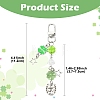 2Pcs Alloy & Acrylic Pendant Decorations HJEW-YW00330-3