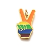 Pride 304 Stainless Steel Enamel Pendants LS-STAS-B079-01G-11-1