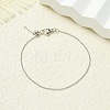 Brass Cable Chains Bracelets for Women BJEW-G735-09P-3