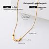 European Style 304 Stainless Steel Resin Pendant Necklaces for Women MD6766-3-1