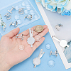 DIY Brass Cufflinks & Tie Clip Making Kits DIY-PH0035-72A-3
