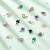 16Pcs 8 Color Druzy Resin Pendants RESI-FH0001-36-4