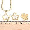 304 Stainless Steel Pendant Necklaces & Stud Earrings Sets SJEW-H002-01C-G-3