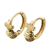 Cross Brass Micro Pave Cubic Zirconia Hoop Earrings KK-CBAEEA8-37G-4