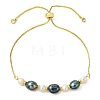 Adjustable Natural Cultured Freshwater Pearl Slider Bracelets KK-BJEW-JB14102-01-3