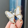 Butterfly Rhinestone with Acrylic Brooch PW-WG36D64-03-1