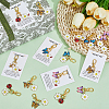 20Pcs 5 Styles Alloy Enamel Pendant Decorations HJEW-ME00169-5