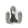 304 Stainless Steel Hook Clasps STAS-Z147-04AS-1