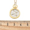 Brass Twelve Constellations Tarot Pendant Necklaces NJEW-Q006-01K-G-3