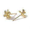 Brass Cubic Zirconia Stud Earring Settings CU-CBA53F6-01G-2