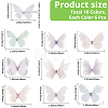 60Pcs 10 Colors Cloth Butterfly Ornament Accessories DIY-CY0004-04-2
