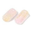 Spray Painted Transparent Glass Connector Charms X1-GLAA-H035-06B-2