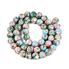 Assembled Synthetic Turquoise and Trochus Shell Beads Strands G-N369-02B-03-2