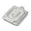 Anti-Tarnish 304 Stainless Steel Pendants STAS-U033-01P-J-2