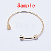 Eco-Friendly 316 Surgical Stainless Steel Cuff Bangle Making STAS-I078-02RG-NR-3