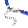 9Pcs 9 Styles Synthetic Turquoise Sea Turtle with Glass Seed Beaded Necklace Sets for Women NJEW-JN05930-5