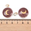 Printed Opaque Acrylic Pendants SACR-P036-01C-G-3