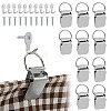10 Sets Mini Stainless Steel Hook Hangers AJEW-OC0015-99P-1