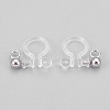 304 Stainless Steel and Plastic Clip-on Earring Findings X-STAS-P208-01P-2