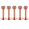 304 Stainless Steel Round Threadless Labrets for Women Men WG9B6EB-34-1