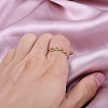 304 Stainless Steel Wave Round Ring LS-FX7669-2-3