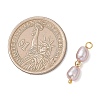 3Pcs 3 Styles Natural Cultured Freshwater Pearl Rice Pendants PALLOY-JF04819-3