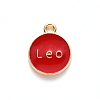 Alloy Enamel Pendants X-ENAM-S124-01A-07G-3