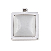 303 Stainless Steel Pave Cat Eye Pendants STAS-K325-05P-02-1