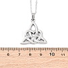 Trinity Knot 304 Stainless Steel Pendant Necklaces NJEW-H059-02P-5