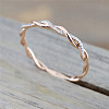 Alloy and Crystal Rhinestone Finger Rings FS-WGF6D8C-14-2