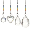 4Pcs 7 Chakra Crystal Suncatcher HJEW-JM05025-1
