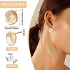 12Pcs Brass Stud Earring Findings KK-BC0008-34-2