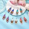 Bohemian Glass Seed Beads Dangle Earrings EJEW-MZ00338-1
