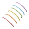 6 PCS Rainbow Style Bear Shape Acrylic Beaded Bracelets Set for Children BJEW-JB10066-5