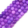 Natural Dyed White Jade Beads Strands GG-CBAEB22-B01-8mm-11-2