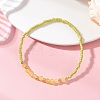 Glass Seed Bead & Natural Natural Agate Beads Bracelets for Women BJEW-MZ00311-03-1