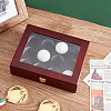 Golf Ball Wooden Storage Box AJEW-WH0016-08-5