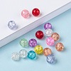 Transparent Crackle Glass Beads CCG-R001-10mm-M-4